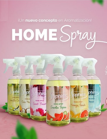Home spray aromatizante para ropa y ambiente de 500ml - SAPHIRUS